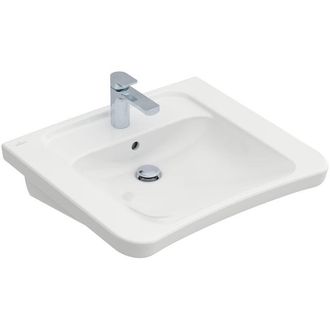 Villeroy & Boch Omnia Architectura Vita wastafel - 65x54.5cm - met kraangat en overloop ceramic+ wit