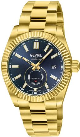 Gevril Group West Village Automatic Blue Dial Mens Watch 48986B