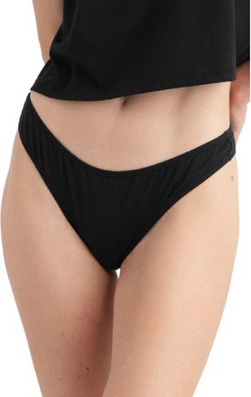 Kent Brushes 2-Pack Compostable Organic Cotton Thongs in Black at Nordstrom, Size X-Small
