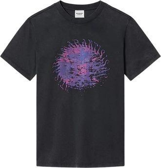 Isabel Marant Zoeline T-shirt - Dames - T-shirts - Zwart - XS - Katoen - Tops