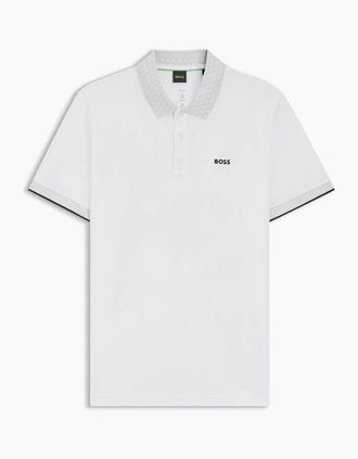 HUGO BOSS Mens Chip Paddy Golf Polo Shirt - White - Size: 36