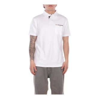 Barbour Polo Shirts, male, White, Size: M Corpatch Tailored Polo Shirt