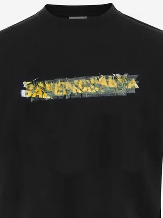 Balenciaga Womens T-Shirt Black Cotton T-Shirts & Jerseys
