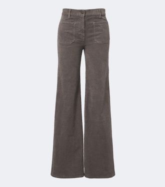 Nili Lotan Florence corduroy wide-leg pants