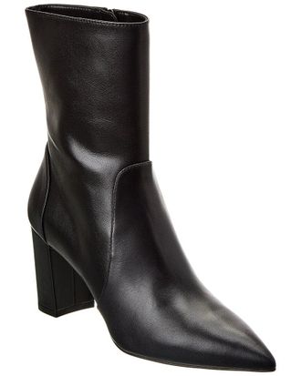 Stuart Weitzman Renegade Zip 75 Leather Bootie