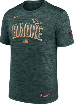 Nike Baltimore Orioles City Connect Velocity Nike Mens Dri-FIT MLB T-Shirt in Green | 02ER3EYOLE-AV0