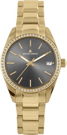 Jacques Lemans Womens 1-2085-1I Ladies Derby Watch - Gold - One Size