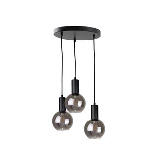 Netlighting Supra Cluster Pendant Ceiling Light Black 30cm 3x E27