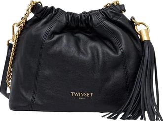 Twinset Bucket Bag - Dames - Schoudertassen - Zwart - ONE Size - Leer - Tassen