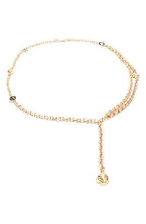 Kate Spade New York multi charm layered chain belt in Polished Gold at Nordstrom, Size Small