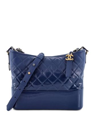 Chanel Medium Gabrielle gewatteerde lakleren tas - Blauw