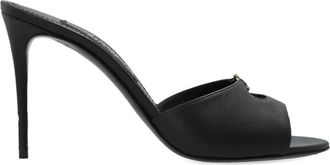 Dolce & Gabbana Mules con dettaglio cut-out e logo - Nero
