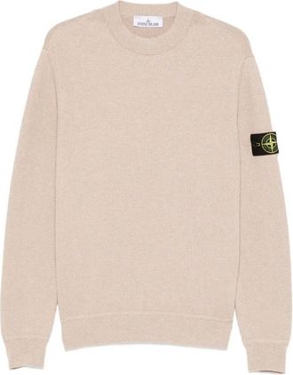 Stone Island Ribbed Soft Organic Cotton Crewneck