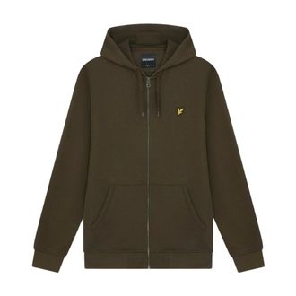 Lyle & Scott Zip-throughs, male, Green, Size: 2XL Lyle & Scott Men Sweatshirts