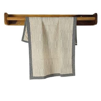 Sustainable Threads Tea Break Hand Block Printed Kitchen Towels - Set of 2 in Bagel at Nordstrom