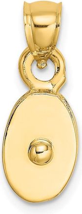 Diamond2Deal 10k Yellow Gold Polished 3-D Moveable Pulley Charm Pendant