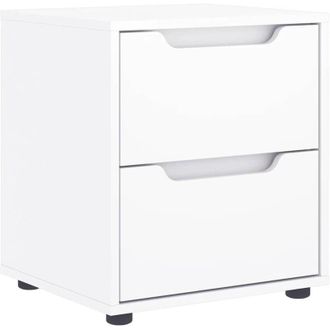 vidaXL Comodino visnes Bianco 45x40x50 cm in Legno Multistrato - Vidaxl