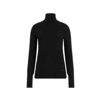 Guess Truien & Vesten, Dames, Zwart, M, Turtle Neck Sweater