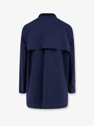 Brunello Cucinelli Mens Water-Resistant Jacket Blue Cotton