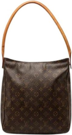 Louis Vuitton Pre-owned Shoulder Bags, female, Brown, Size: ONE SIZE Pre-owned Monogram Looping GM Shoulder Bag