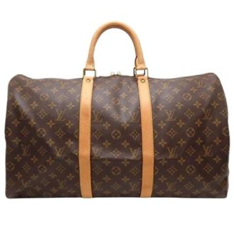 Louis Vuitton Pre-owned Weekend Bags, male, Brown, Size: ONE SIZE Pre-owned Monogram Boston Bag