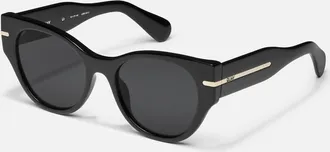 Quay Womens Chit Chat Large Sunglasses In Black/smoke