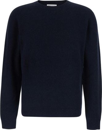 Roberto Collina Truien - Heren - Ronde hals truien - Blauw - 2XL - Truien & Vesten