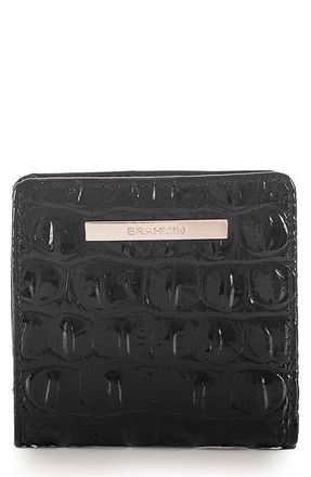 Brahmin Jane Croc Embossed Leather Wallet in Black at Nordstrom