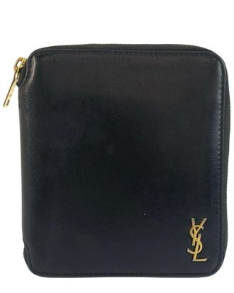 Saint Laurent Black Others Tiny Folding Wallet (Authentic Pre-Loved)