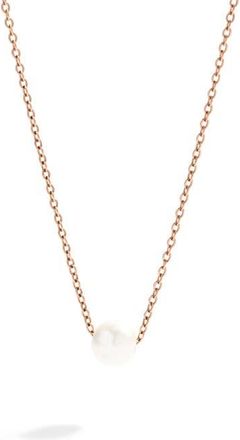 Mint & Lily Floating Pearl Necklace in Rose Gold-Tone at Nordstrom