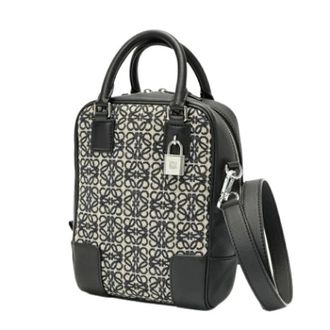 Loewe Pre-owned Amazona Handtas - Dames - Pre-owned - Zwart - Maat: ONE Size Leer