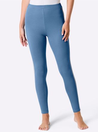 Feel Good Dehnbund-Hose FEEL GOOD, Damen, Gr. 36/38, Normalgr&ouml;ssen, mittelblau, 95% Baumwolle, 5% Elasthan, unifarben, Hosen Dehnbund-Hose