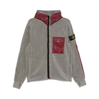 Stone Island Zip-through hoodie - Heren - Sweatshirts & Hoodies - Grijs - Maat: XS