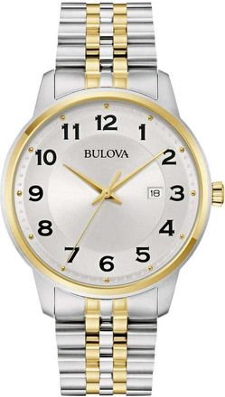 Bulova Classic Quartz Silver Dial Mens Watch 98B439