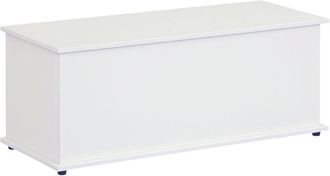 HOMCOM Ba&uacute;l De Almacenamiento De Madera Taburete Para Almacenaje Con Tapa Para Dormitorio Sal&oacute;n Carga Max. 120 Kg 100x40x40 Cm