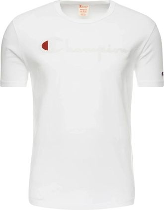 Champion Tops, Heren, Wit, L, Katoen, UV Kleurverandering Wit T-Shirt