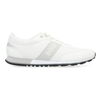 HUGO BOSS Schoenen, Heren, Wit, 44 EU, Polyester, Low-top Sports Sneakers