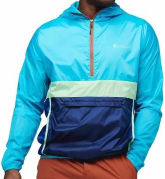 Cotopaxi Teca Half Zip Windbreaker Jacket In Sea Salt