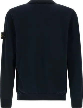 Stone Island Mens Blue Cotton Cardigan Clothing