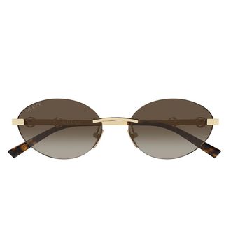 Gucci Sunglasses Gg2051 S 004 Gold/Brown Women