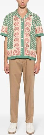 Tagliatore Mens Garcon Pants - Tan Cotton - Size EU 50 (Mens)
