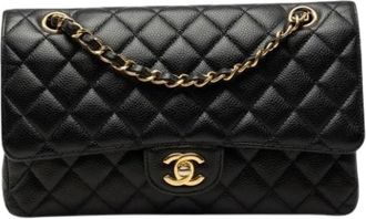 Chanel Pre-owned Vintage Shoulder Bag - Dames - Vintage Schoudertas - Zwart - ONE Size - Leer - Vintage