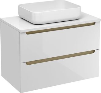Puma Naturel - Mueble De Ba&ntilde;o Bajo Lavabo Stilla 80x60x45 Cm, Blanco (stillad08057dbi)
