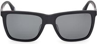 BMW 56mm Sunglasses in Matte Black /Smoke at Nordstrom Rack