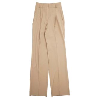 Max Mara Wide Trousers, female, Beige, Size: S Wide Trousers