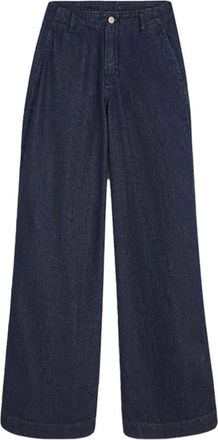 Summum Dames, Jeans, Blauw, Maat: 2XL Katoen