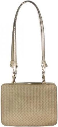 Bottega Veneta Pre-owned Intrecciato Leren Schoudertas - Dames - Vintage Schoudertas - Groen - ONE Size - Leer - Vintage