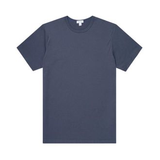 Sunspel T-shirt classica - - Tops - Uomo - Blu - L