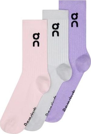 On Logo Sock High 3-Pack Multifunktionssocken - Unisex | rosa