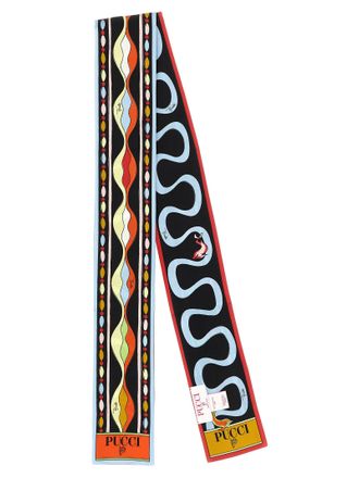 Emilio Pucci Silk Twill Print Scarf - Black